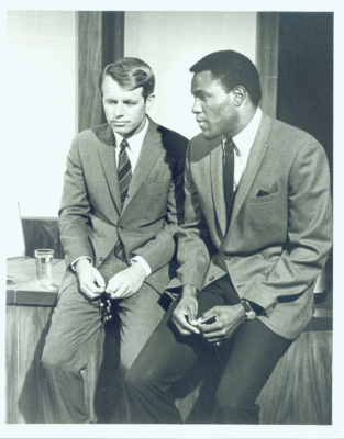 Rafer Johnson with Robert Kennedy in 1968