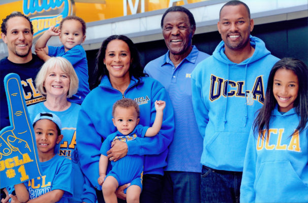 Rafer Johnson and family