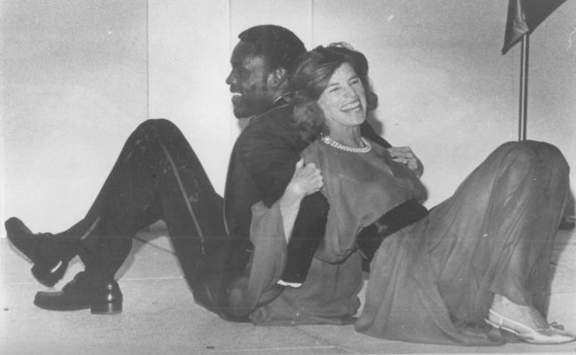 Rafer Johnson with Eunice Kennedy Shriver